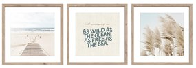 Kép szett 3 db-os 30x40 cm Seaside – Styler
