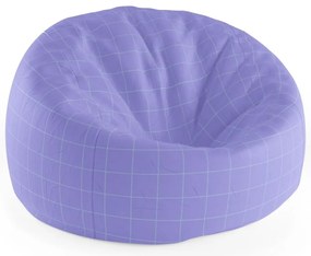 Cocoon babzsák lila négyzetminta, lila