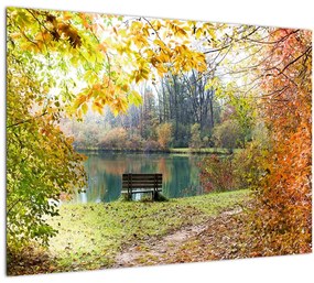 Egy tó képe (70x50 cm)