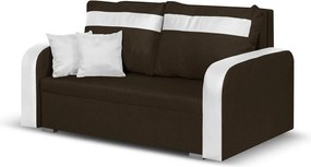 KONRAD Kétszemélyes kinyitható kanapé Barna/fehér