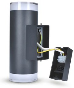 Brilagi - Kültéri fali lámpa MATERA 2xGU10/30W/230V antracit IP54