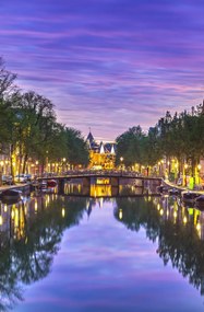 Poszter 53x81cm Amszterdami csatorna, Assaf Frank