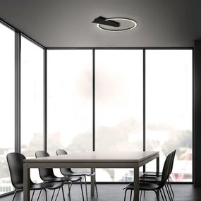 Briloner 3542-015 - NICO LED/12W/230V dimmelhető fekete mennyezeti lámpa