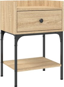 vidaXL sonoma tölgy színű szerelt fa éjjeliszekrény 40,5 x 31 x 60 cm