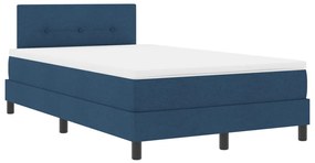 Boxspring ágy matraccal Tengerészkék 120x200 cm Szövet