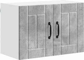 vidaXL Fali konyhaszekrény Beton Szürke 60 x 31 x 40 cm Faanyag