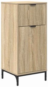 Fürdőszoba bútor szett fiókkal Sonoma tölgy Műanyag fa, fém