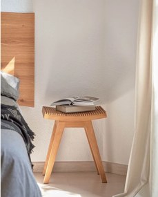 Natúr színű teakfa ülőke Vicentina – Kave Home