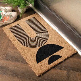 Kókuszrost lábtörlő 40x60 cm Half Moon – Artsy Doormats