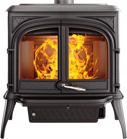 Kecske öntöttvas szabadonálló kályha öntöttvas kályha 11,3kW kandalló Ares fa S7