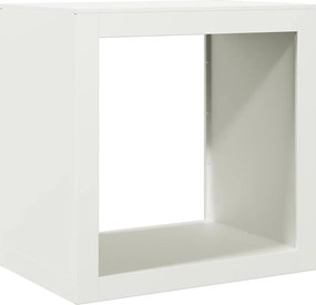 vidaXL fehér acél tűzifatároló 60 x 40 x 60 cm