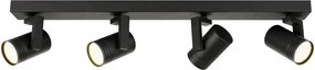 Italux Modern Spot lámpa Spiela Fekete ITXSPL-31993-4B-BK