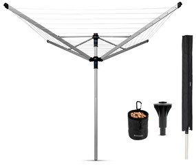 Ezüstszínű kerti ruhaszárító 60 m Lift-o-Matic Advance – Brabantia