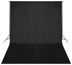 vidaXL fekete háttértartó állványrendszer 500 x 300 cm