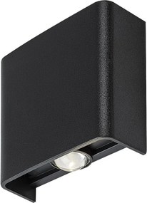 RÁBALUX 77191 PORTEL Modern Kültéri Fali Lámpa Fekete IP44