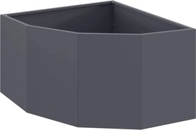 vidaXL Sarok Virágtartó Antracit 60 x 60 x 35 cm Acél
