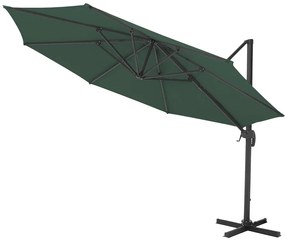 Kazuar zöld kerti napernyő 3 M