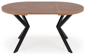 Peroni bővíthető étkezőasztal dió / fekete 100-250 cm