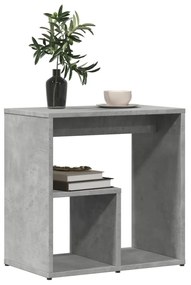 2 db betonszürke szerelt fa kisasztal 50x30x50 cm