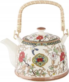 Virágmintás szűrős teáskanna 700 ml