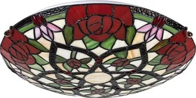Brilagi - Tiffany-stílusú vitrázs mennyezeti lámpa GARLAN 2xE27/60W/230V
