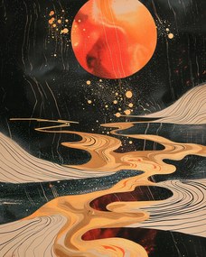 Poszter 40x50cm Bolygótánc