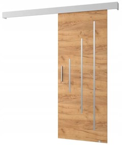 Tolóajtó 90 cm Sharlene Y (artisan tölgy + matt fehér + ezüst). 1044019
