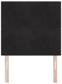 Fejtámla Gombos Tűzéssel Fekete 80 cm Bársony