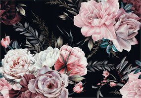 Fotótapéta Virágok Bazsarózsa Rózsák Hálószoba 254x184