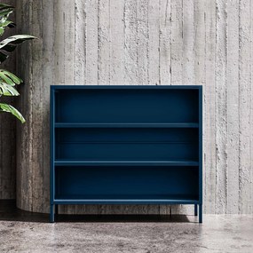 Alacsony polcos szekrény LUCA , 1000 x 900 x 350 mm, Modern: sötétkék