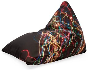 Triangl babzsák fényhatás, színes