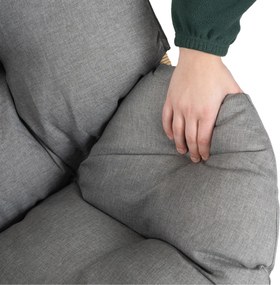 Sofa Ogrodowa Dwuosobowa KORYNT Szary