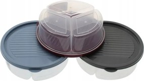 Műanyag doboz három részre osztva 1,2l