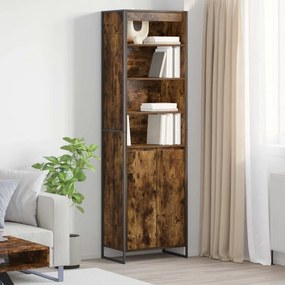 Magas szekrények 2 pcs Füstös tölgy 60 x 36 x 300 cm Faanyag