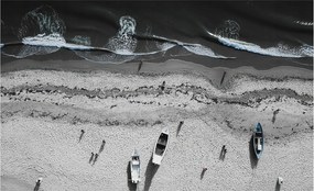 Dekoratív fotótapéta falra Könnyű összeszerelés Tengerparti nyugalom 416x254 Ragasztó