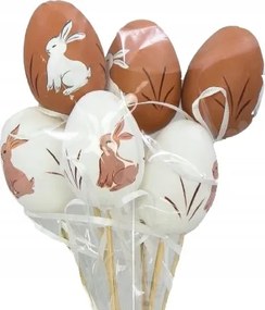 6db Húsvéti tojás 26cm-es pálcikán Piku 6cm Tojás Húsvéti tojás Tojás