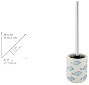 WENKO 24313100 - AQUAMARIN WC-kefe 10x40 cm, bézs