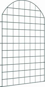 vidaXL Tó Kerítés Készlet 8 pcs Zöld 50 x 80 cm Acél
