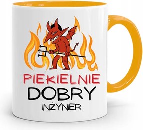 Mérnöknek Sárga Ajándék Bögre fényképes nyomtatással