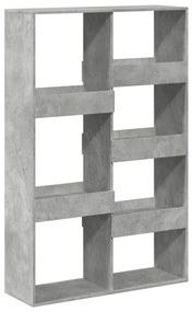 betonszürke szerelt fa térelválasztó 100 x 33 x 155,5 cm