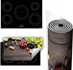 Vinil Szőnyeg Tűzhelyvédelem Asztallap 90x52 szőlő fa