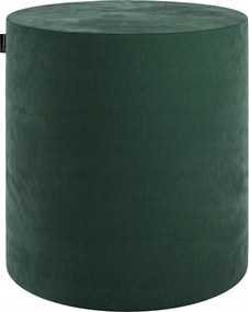 Dekoria Barrel puff sötét zöld velúr