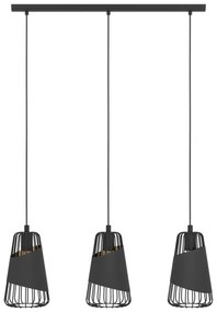 Eglo 49448 - Csillár zsinóron AUSTELL 3xE27/60W/230V
