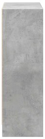 betonszürke forgácslap könyvespolc 80 x 24 x 75 cm
