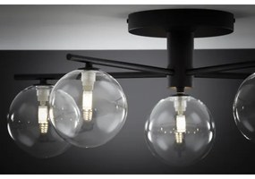 Jupiter 2046 - Felületre szerelhető csillár PRATO 5xG9/10W/230V fekete/átlátszó