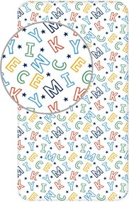 Disney Mickey Letters gumis lepedő 90x200 cm