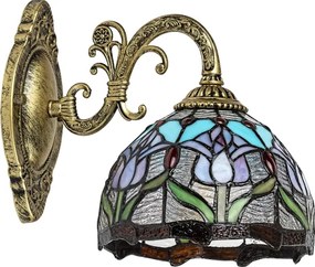 Brilagi - Tiffany ólomüveg falilámpa LORAS 1xE27/40W/230V