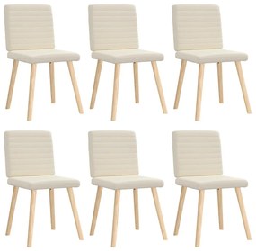 6 db vászonkárpitozású étkezőszék