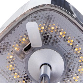 MIRAGE LED asztali lámpa 26 cm, fényes króm