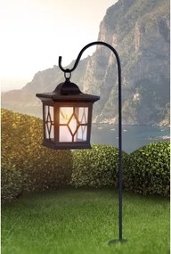 Globo 33270 Solar leszúrható fekete műanyag lámpa, akril búrával, IP44, akkumulátorral: AA 300mAh 1,2V, HxSZxM:210x143x680mm, tartozék: 1xLED 0,06W 3,2V